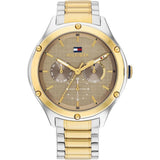 Tommy Hilfiger Chronograph Two-Tone Stainless Steel Strap Women Watch 1782658