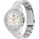 Tommy Hilfiger Chronograph Silver Stainless Steel Strap Women Watch 1782677