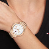 Tommy Hilfiger Chronograph Rose Gold Stainless Steel Strap Women Watch 1782682