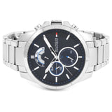 Tommy Hilfiger Chronograph Blue Dial Silver Stainless Steel Strap Men Watch 1791348