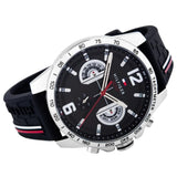 Tommy Hilfiger Sports Black Dial & Silicone Strap Men Watch 1791473