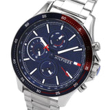 Tommy Hilfiger Chronograph Silver Stainless Steel Strap Men Watch 1791718