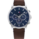 Tommy Hilfiger Chronograph Brown Leather Strap Men Watch 1791797