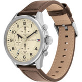 Tommy Hilfiger Chronograph Brown Leather Strap Men Watch 1792003