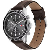 Tommy Hilfiger Miles Chronograph Brown Leather Strap Men Watch 1792015