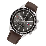 Tommy Hilfiger Miles Chronograph Brown Leather Strap Men Watch 1792015