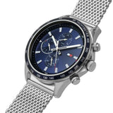 Tommy Hilfiger Chronograph Silver Milanese Strap Men Watch 1792018