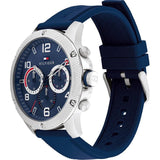 Tommy Hilfiger Chronograph Blue Silicone Strap Men Watch 1792027