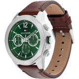 Tommy Hilfiger Chronograph Brown Leather Strap Men Watch 1792064