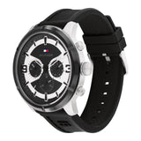 Tommy Hilfiger Chronograph Black Silicone Strap Men Watch 1792074