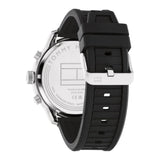 Tommy Hilfiger Chronograph Black Silicone Strap Men Watch 1792074