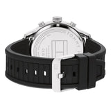 Tommy Hilfiger Chronograph Black Silicone Strap Men Watch 1792074