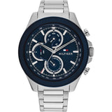 Tommy Hilfiger Chronograph Silver Stainless Steel Strap Men Watch 1792080