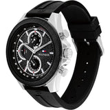 Tommy Hilfiger Chronograph Black Silicone Strap Men Watch 1792082