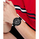 Tommy Hilfiger Chronograph Black Silicone Strap Men Watch 1792082