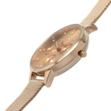 Olivia Burton Multifunction Carnation Rose Gold Mesh Women Watch 24000008