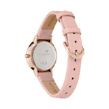 Olivia Burton Signature Bee Ultra Slim Carnation Gold & Blush Leather Strap Watch 24000018