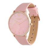 Olivia Burton Celestial Pink Dial And Leather Strap Women Watch 24000069