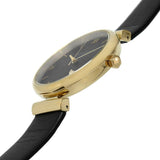 Olivia Burton Minima Bee Black Dial Leather Strap Women Watch 24000099