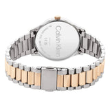 Calvin Klein Silver Dial Two-Tone Stainless Steel Strap Unisex Watch 25200044