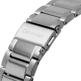 Calvin Klein Blue Dial Chronograph Silver Stainless Steel Strap Men Watch 25200063