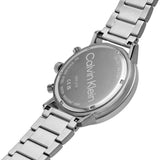 Calvin Klein Blue Dial Chronograph Silver Stainless Steel Strap Men Watch 25200063