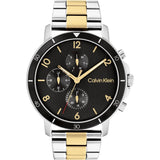 Calvin Klein Gauge Sport Chronograph Two-Tone Stainless Steel Strap Men Watch 25200070