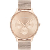 Calvin Klein Chronoraph Rose Gold Milanese Strap Women Watch 25200102