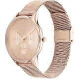 Calvin Klein Chronoraph Rose Gold Milanese Strap Women Watch 25200102