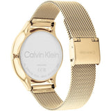 Calvin Klein Chronograph Gold Dial Milanese Strap Women Watch 25200103