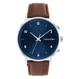 Calvin Klein Chronograph Brown Leather Strap Men Watch 25200112