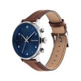 Calvin Klein Chronograph Brown Leather Strap Men Watch 25200112