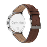 Calvin Klein Chronograph Brown Leather Strap Men Watch 25200112