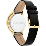 Calvin Klein Chronograph Black Dial & Leather Strap Women Watch 25200123