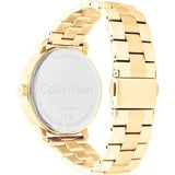 Calvin Klein Chronograph Black Dial Gold Stainless Steel Strap Women Watch 25200177