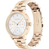 Calvin Klein Chronograph Rose Gold Stainless Steel Strap Women Watch 25200178