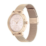 Calvin Klein Chronograph Rose Gold Milanese Strap Women Watch 25200179