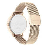 Calvin Klein Chronograph Rose Gold Milanese Strap Women Watch 25200179