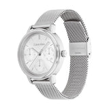 Calvin Klein Chronograph Silver Dial Milanese Strap Women Watch 25200180