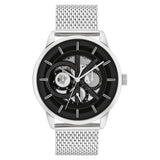 Calvin Klein Chronograph Black Dial Silver Milanese Strap Men Watch 25200213