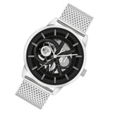 Calvin Klein Chronograph Black Dial Silver Milanese Strap Men Watch 25200213