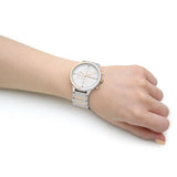 Calvin Klein White Dial Two-Tone Stainless Steel Strap Women Watch 25200239