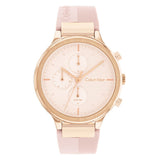 Calvin Klein Chronograph Pink Silicone Strap Women Watch 25200243