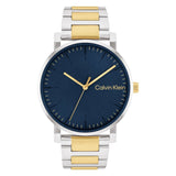 Calvin Klein Blue Dial Two-Tone Stainless Steel Strap Men Watch 25200258