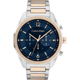 Calvin Klein Chronograph Blue Dial Two-Tone Stainless Steel Strap Men Watch 25200265