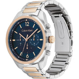 Calvin Klein Chronograph Blue Dial Two-Tone Stainless Steel Strap Men Watch 25200265