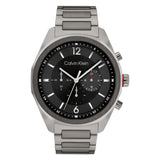 Calvin Klein Black Dial Gray Stainless Steel Strap Men Watch 25200267