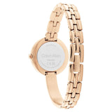 Calvin Klein Bangled Black Dial Rose Gold Stainless Steel Strap Women Watch 25200280