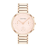 Calvin Klein Chronograph Gold Stainless Steel Strap Women Watch 25200283