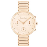 Calvin Klein Chronograph Gold Dial Stainless Steel Strap Women Watch 25200285